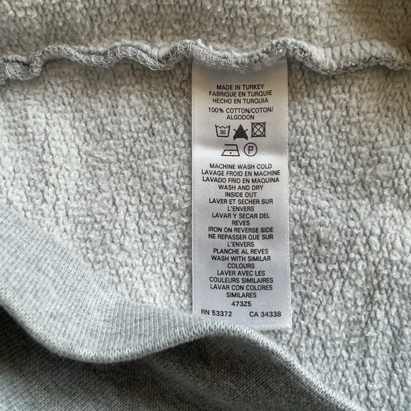 FCUK French Connection gray full zip HOODIE Sweatshirt XS - Picture 8 of 8